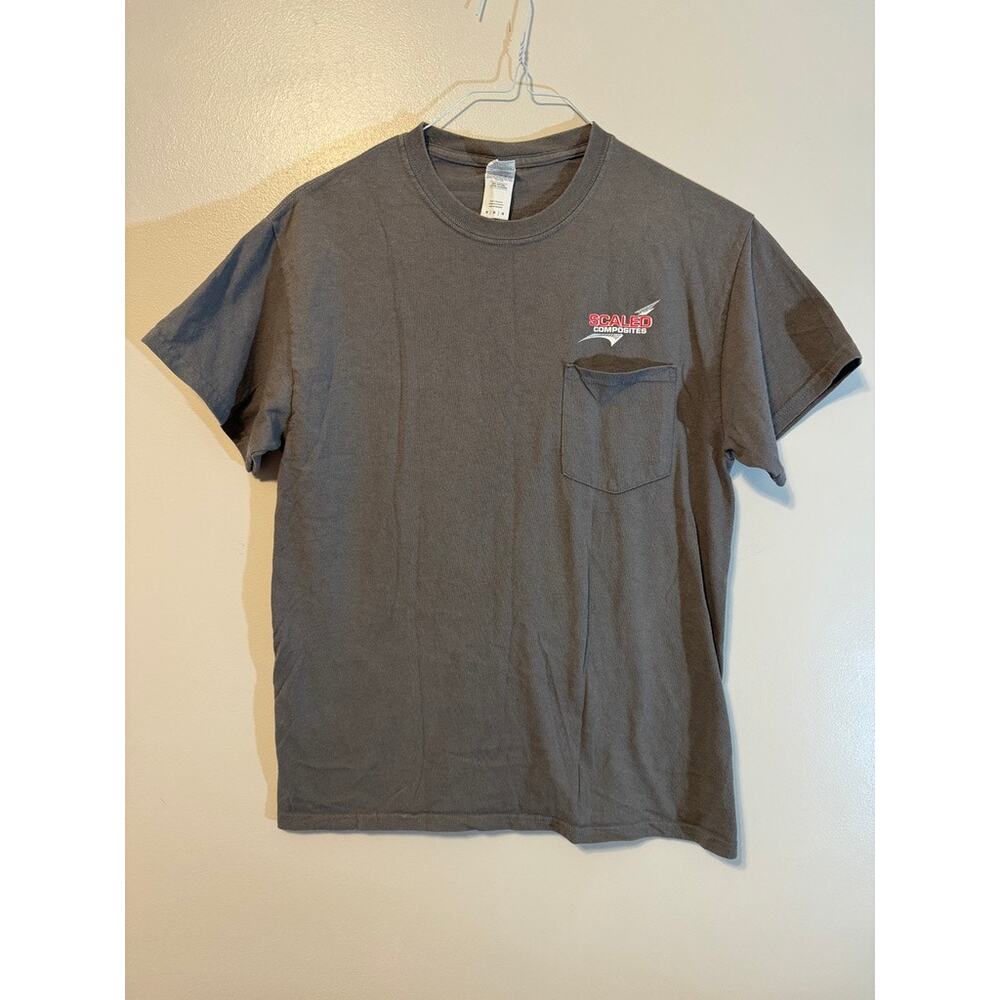 Gildan Grey Scaled Composites THINK BIG Stratolaunch Spirit of Mojave T-Shirt M